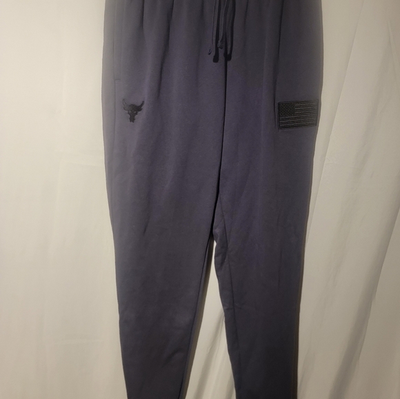 Under Armour UA Project Rock Veterns Day Jogger Pants Mens Size Large Navy - Picture 5 of 7
